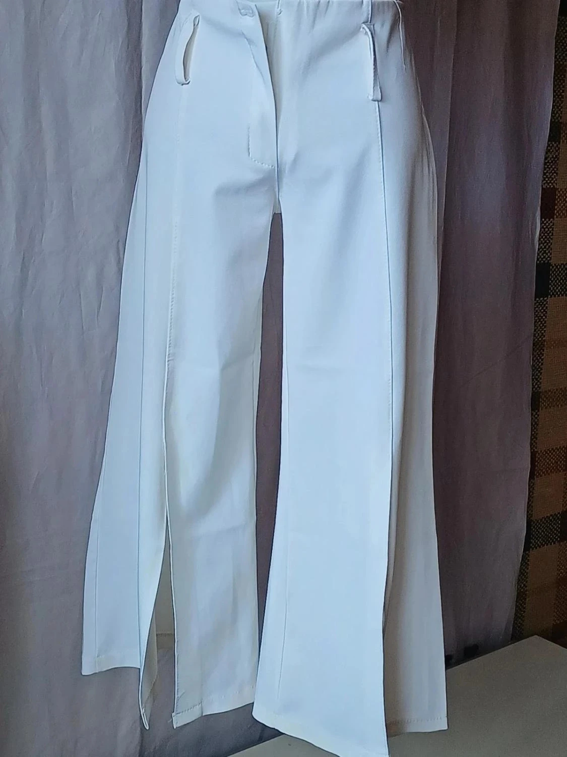 Pantacourt sarouel branco 36 yk2000 vintage – photo 8